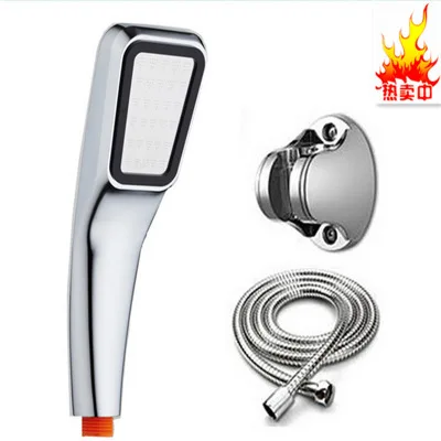 Ручная душевая головка высокого давления хромированная панель обтекаемая