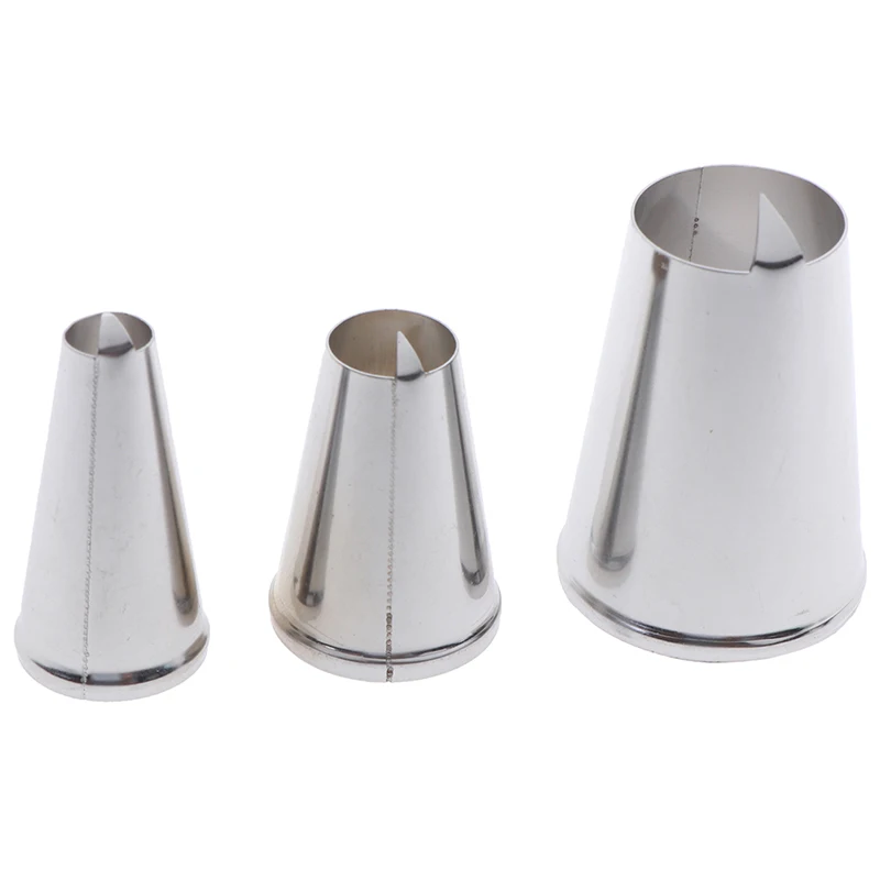 Нержавеющая сталь персик насадка для глазировки 3 шт. Кондитерские наконечники