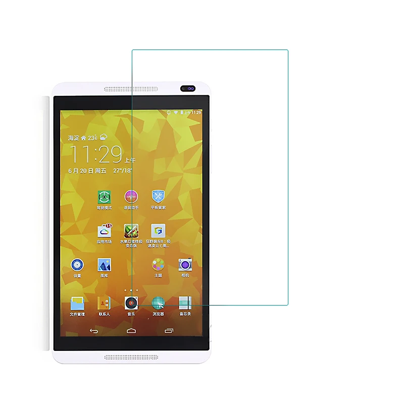 Взрывозащищенные закаленное стекло для Huawei MediaPad M1 8 &quotпленка Clear 9 H 2.5D 0.3 мм Экран