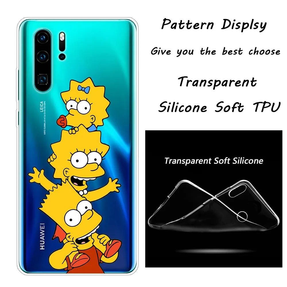 005 Горячий Los Simpsons Мягкий силиконовый чехол для телефона huawei P30 P20 Pro P10 P9 P8 Lite P Smart Z Plus NOVA 3 3i Модный чехол - Цвет: 005