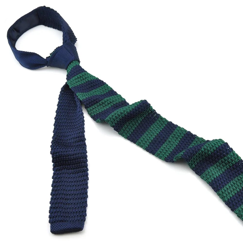 PenSee Hot sell Mens Navy Blue &amp Dark Green Slim 2.16&quot Knitted Tie #14 | Аксессуары для одежды