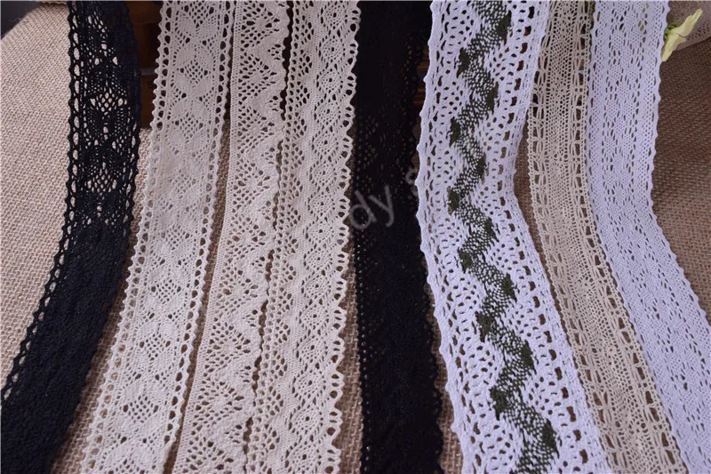 10 ярдов винтажные хлопковые кроше кружевные края отделка белая лента швейные поделки|trim white|cotton crochet lacecrochet