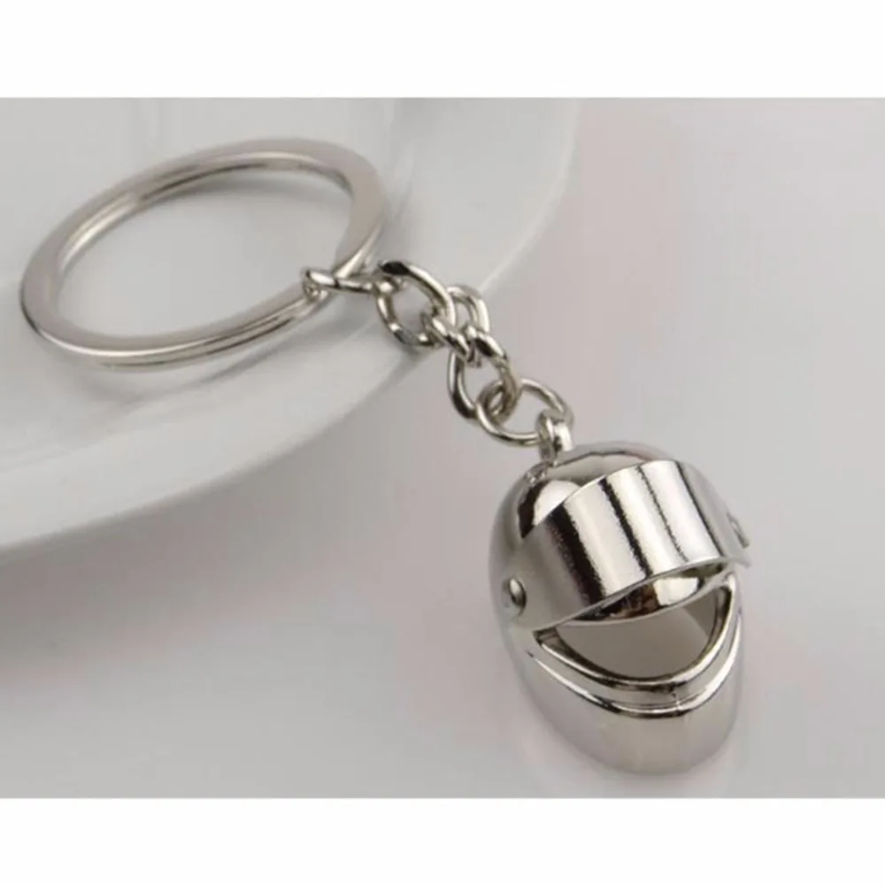 1pc 3 Colors Motorcycle Helmet Key Chains Trendy Car Purse Bag Gift Keyring Men Women Alloy Ring Wholesale | Украшения и