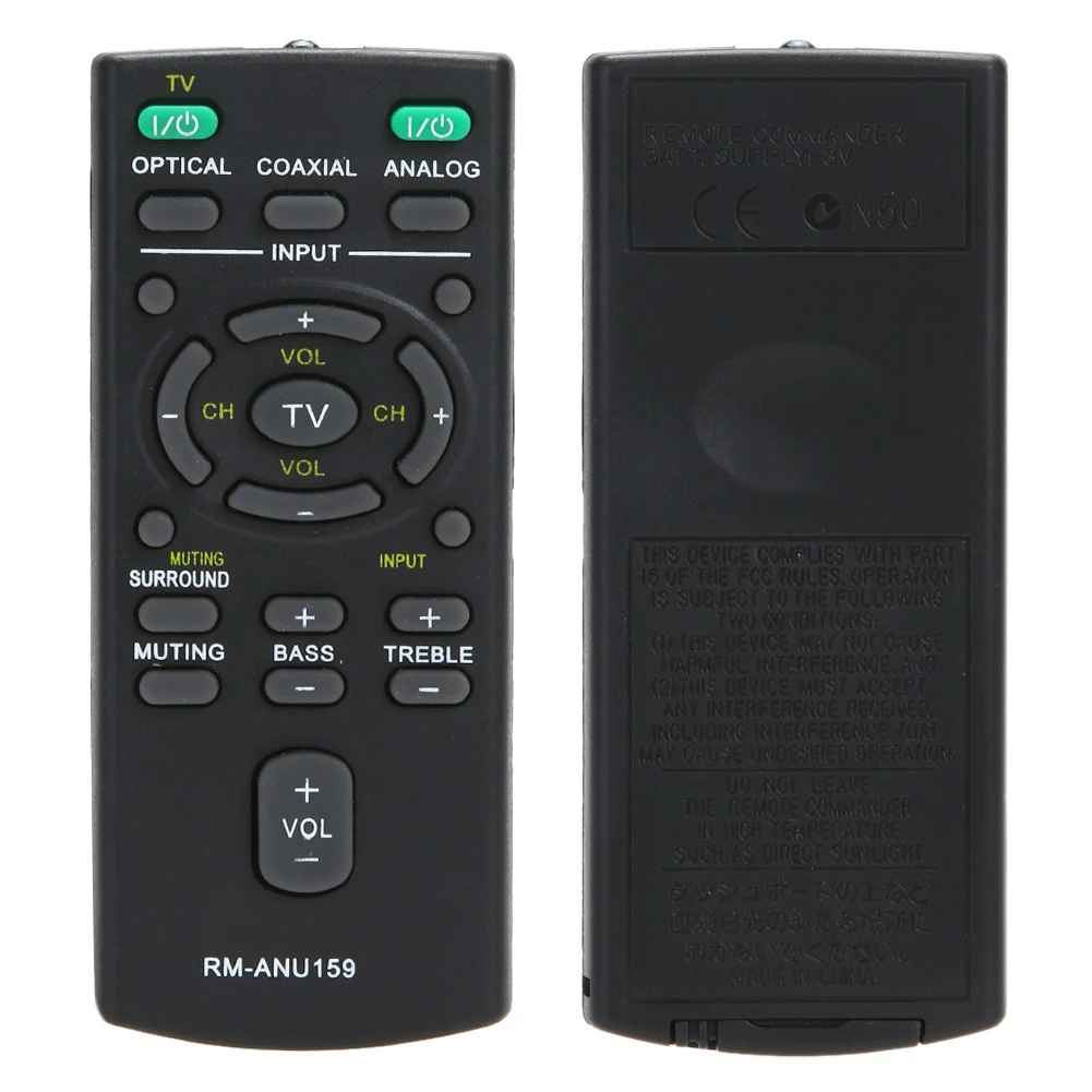Новая замена Дистанционное Управление RM ANU159 для Sony звуковая панель с реверсивным