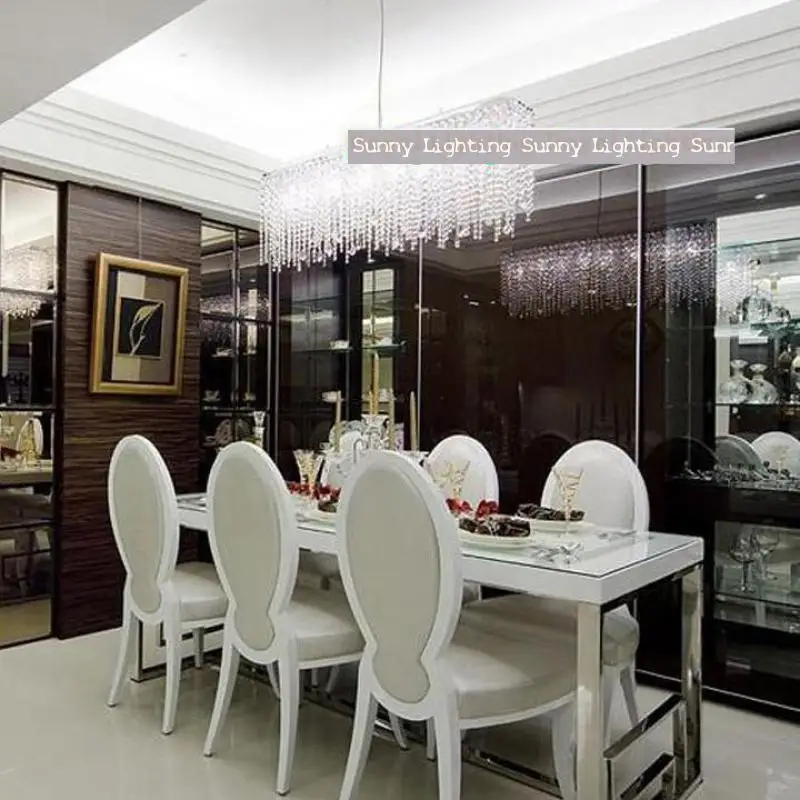 современный 100% K9 кристалл освещения подвесной светильник для столовой Ресторан