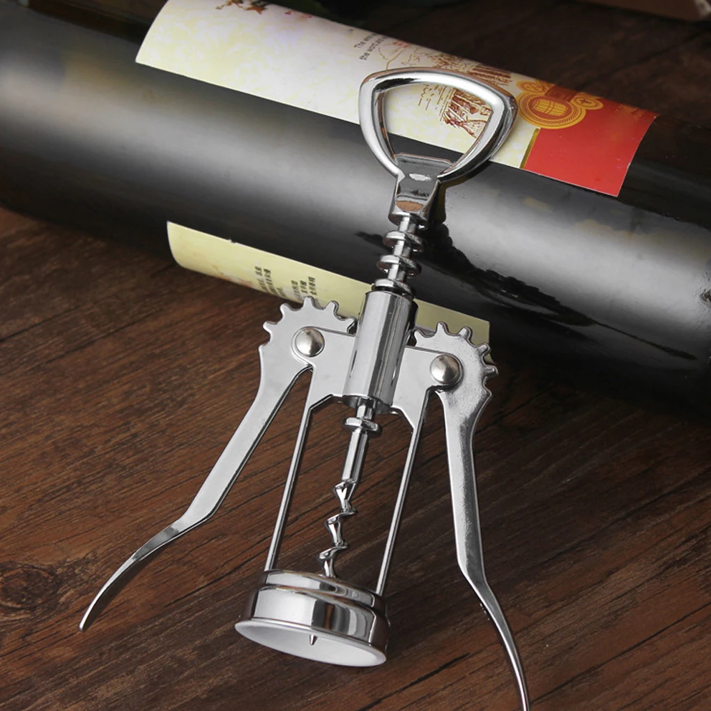 

Red Wine Opener Zinc Alloy Metal Corkscrew Wine Beer Bottle Cap Opener Bar Tools