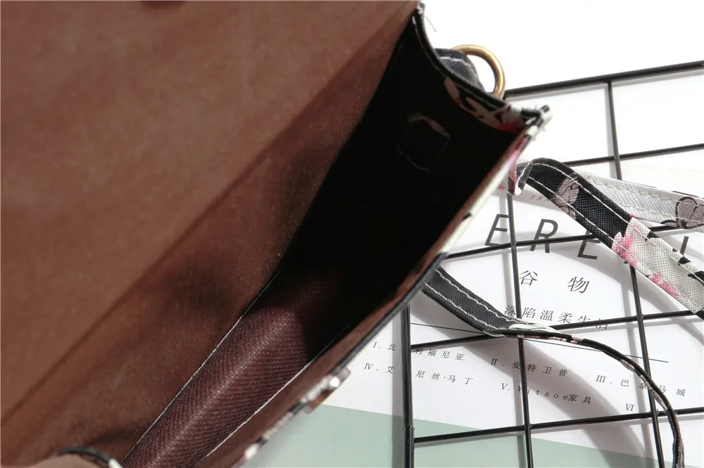 Сумка-кроссбоди женская из искусственной кожи с цветочным принтом | Багаж и сумки