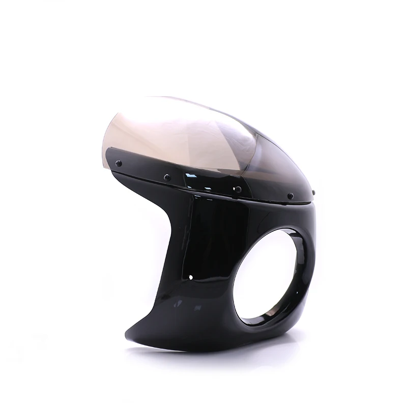 

Universal 7" Headlight Fairing Cafe Racer Handlebar Screen Windshield For Honda Haley Kawasaki Yamaha Suzuki