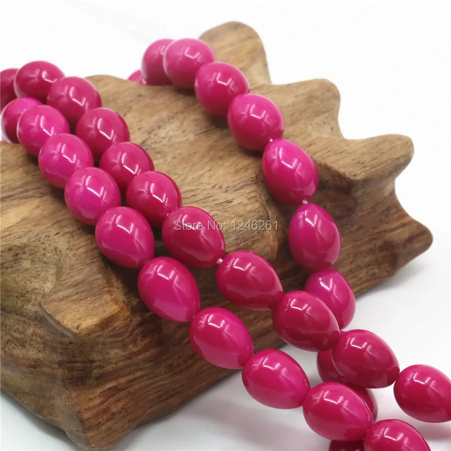 7x9 мм оптовая продажа имитация жемчуга розовые стеклянные бусины сделай сам