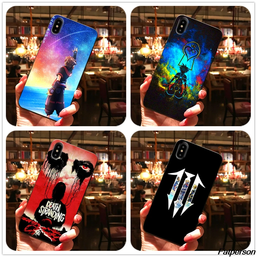 Чехол Kingdom Hearts III для Samsung s10 s8 s9plus черный мягкий силиконовый чехол iPhone XR X XS MAX 5S 6 6s 7