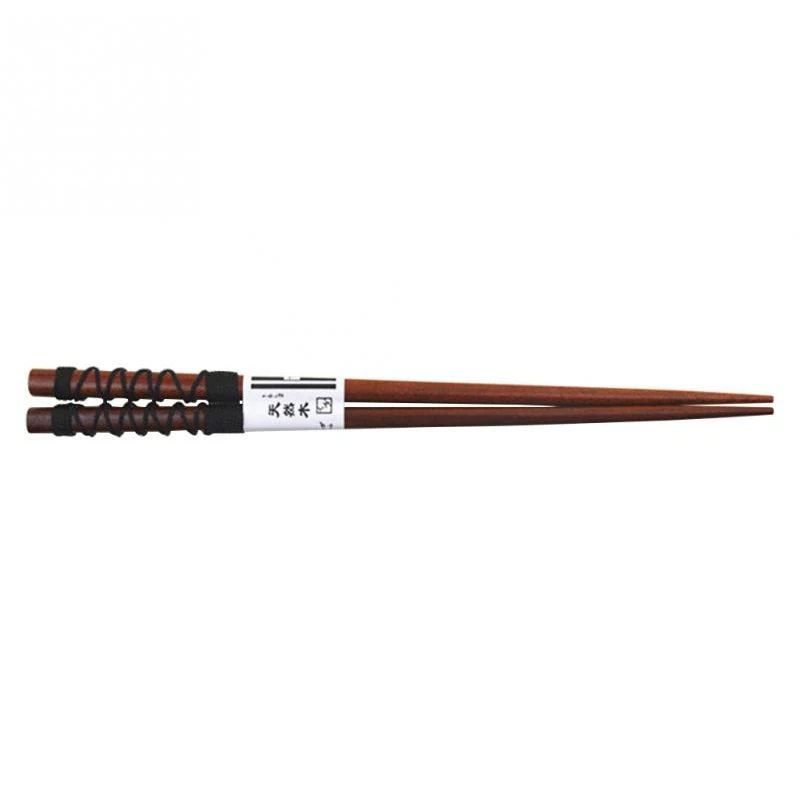 5 Japanese-Style Natural Handmade Wood Baby Chopsticks Japan/China Eating Ware Chop Sticks With String Round - Color: 5