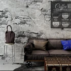 Новые обои с кирпичным узором кирпичная ретро-Культура каменная кирпичная стена промышленный ветер Лофт кофе фон для ресторана, обои