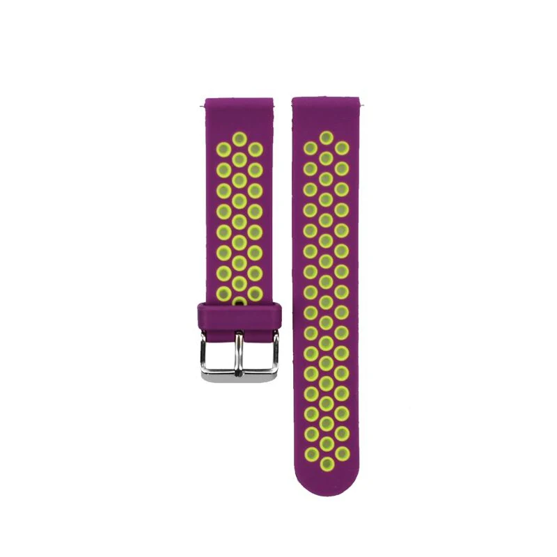 purple green Спортивный силиконовый ремешок Bip для Xiaomi Huami Amazfit, браслет для Huami Amazfit Bip Bit, ремешок на запястье 20 мм - Цвет ремешка: purple green