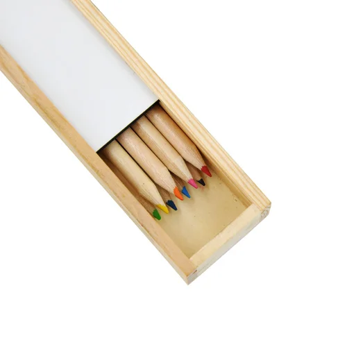 4 шт./лот сублимационный чистый пенал MDF ручной работы деревянный для ручек