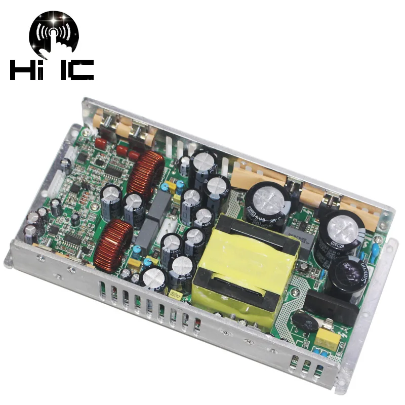 1 шт. HSMD2500 RS2092 Высокая мощность класса D переключатель питания Цифровой Усилитель мощности доска 2*500 Вт 4 Ом мостовое соединение 1000 Вт 8 Ом - Цвет: without Fan cover