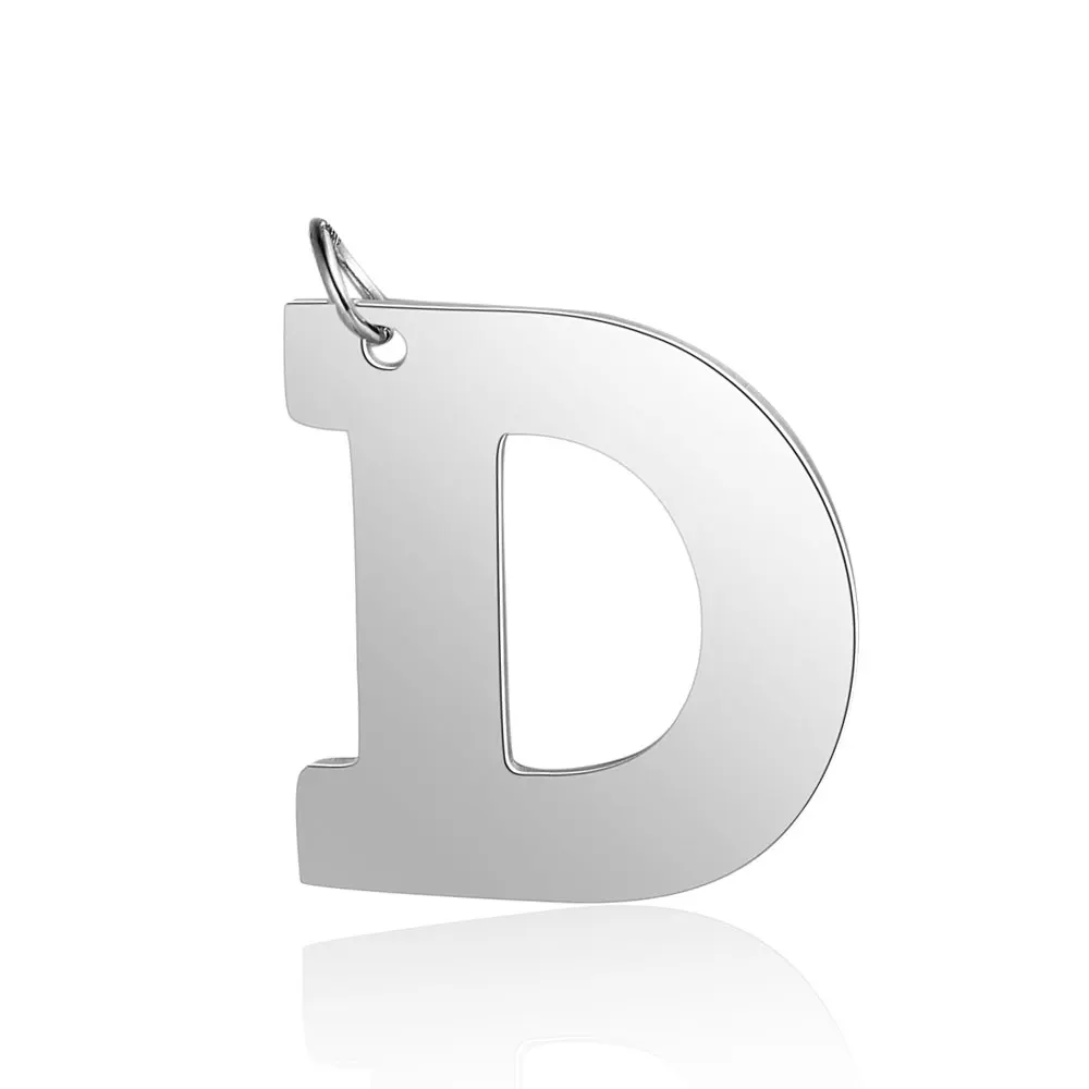 26 шт./лот высококачественные украшения с буквами алфавита из нержавеющей стали DIY