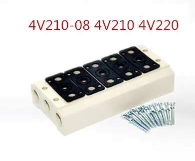 СОЛЕНОИДНЫЕ клапаны 4V210-08 4V210 4V220 выпускной коллектор воздуха 200 м пневматическая