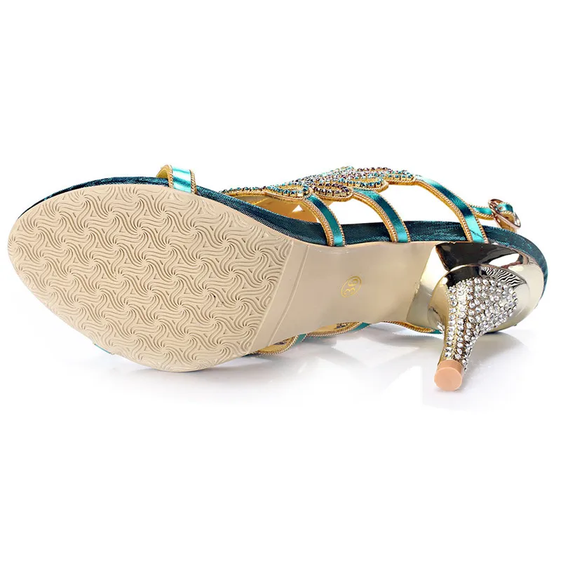 

Christia Bella Summer Women Rhinestones High Heels Shoes Bohemian Style Buckle Stilettors Formal Party Wedding Women Shoes