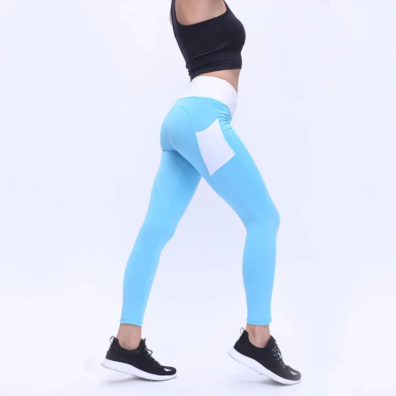 Женские леггинсы с карманом Heartmesh дышащие эластичной талией для фитнеса и