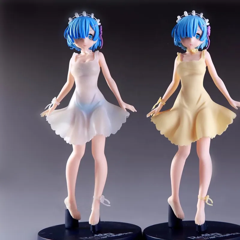 

Anime Re:Life in a different world from zero Rem Yellow Dress Ver. PVC Action Figure Collectible Sexy Girls Model Toys Doll 23cm