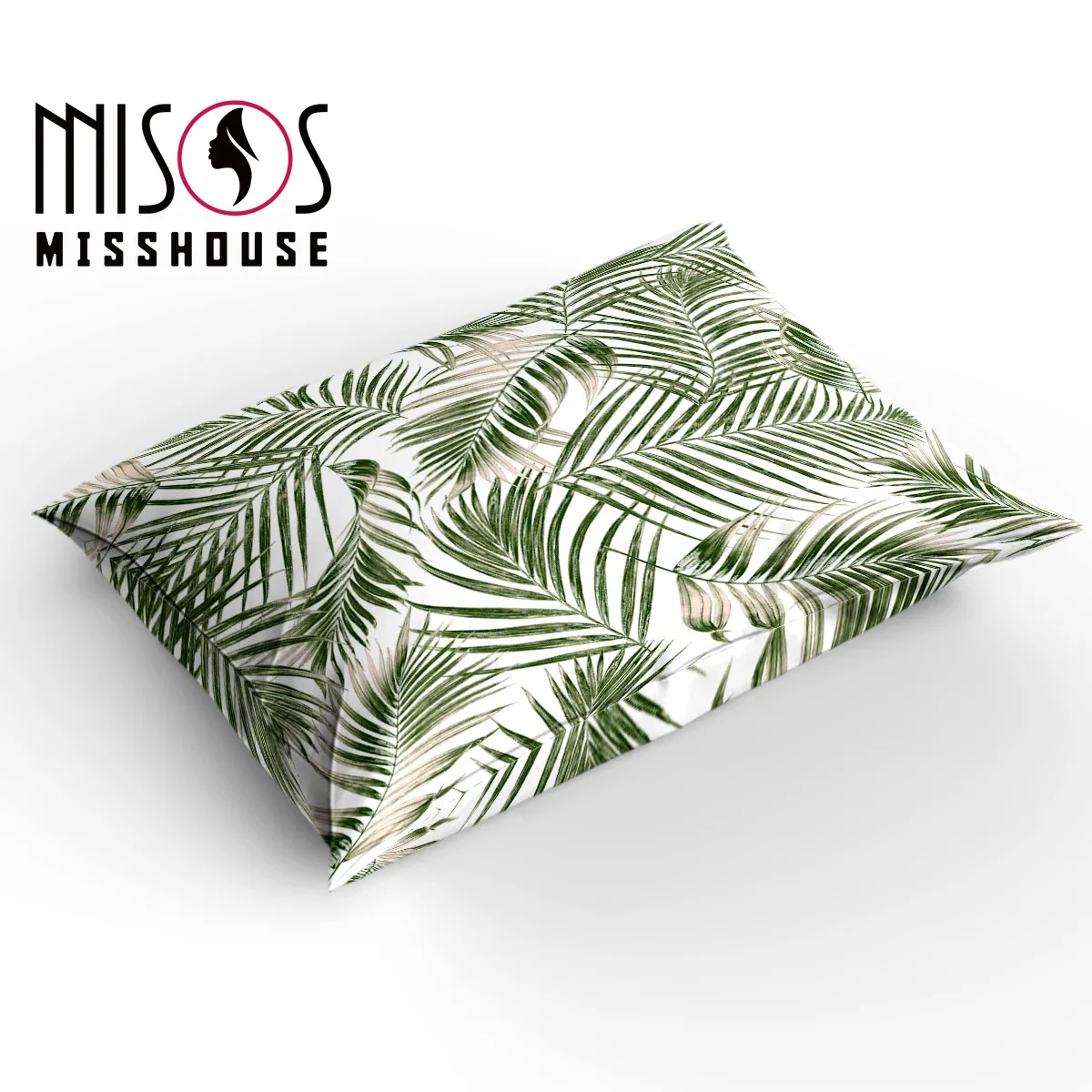 MISSHOUSE Bedding Sets Green Leaves Tropical Home Textile 3pcs Duvet Cover Set Comforter Pillowcases | Дом и сад