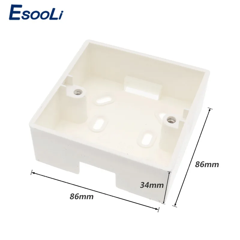 Внешняя Монтажная коробка Esooli 86 мм * 34 для стандартного сенсорного выключателя и