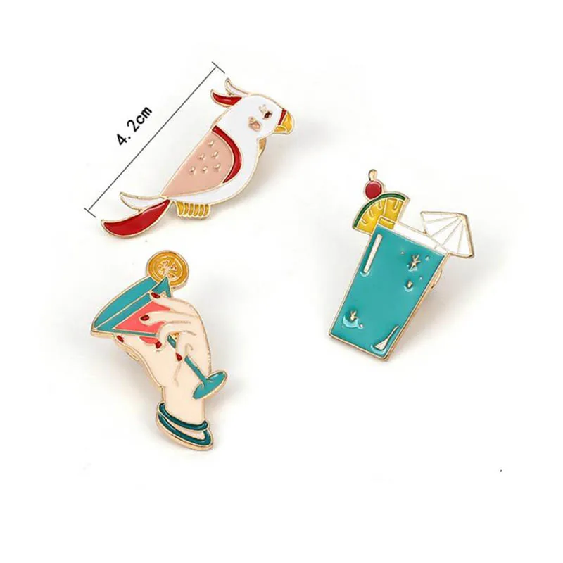 3 шт./компл. капель клея Симпатичные чашки птицы формирует Дизайн металлические