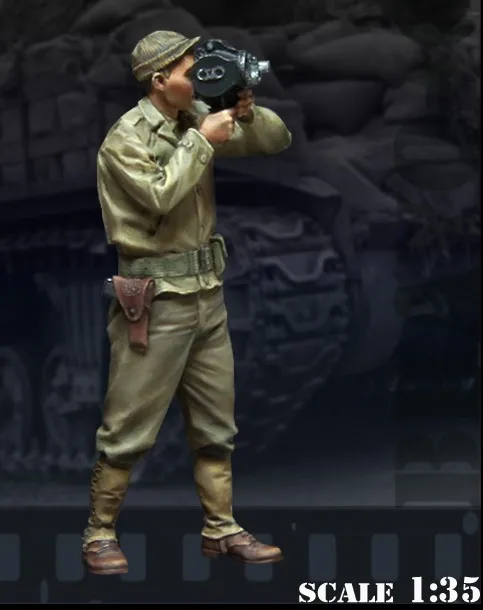 1/35 масштаб WW2 Американский военным корреспондентом Второй мировой войны миниатюры Смола Модель комплект рисунок