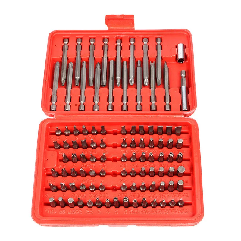 98PCS Security Tamper Proof Torx Hex Star Bit Spanner Set Electrical Screwdriver Rod Holder Sleeve Multipurpose Repair Tool | Инструменты