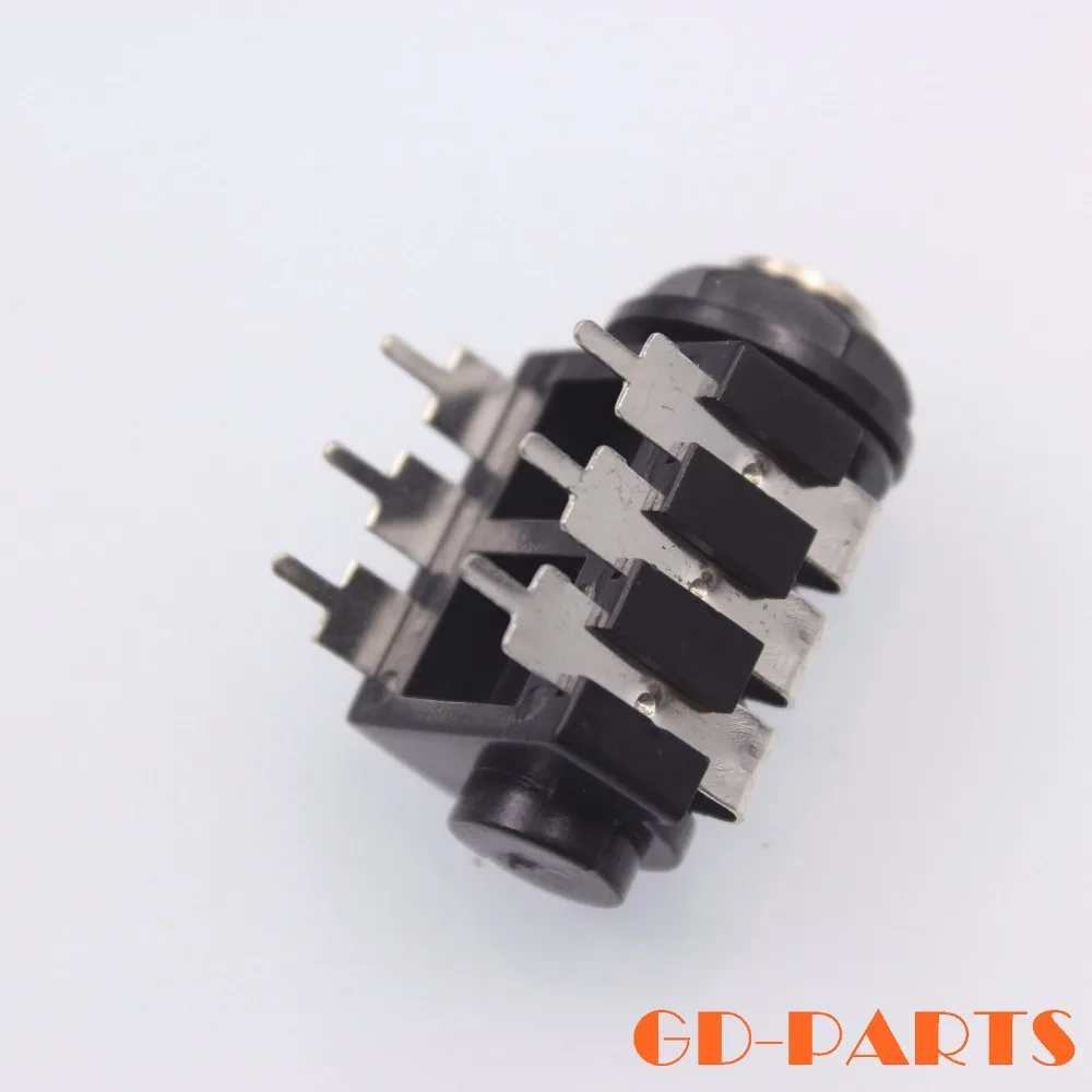 Bulkx15PCS 1/4 &quot6 35 мм 6 Вывод pcb крепление стерео разъем для наушников головной