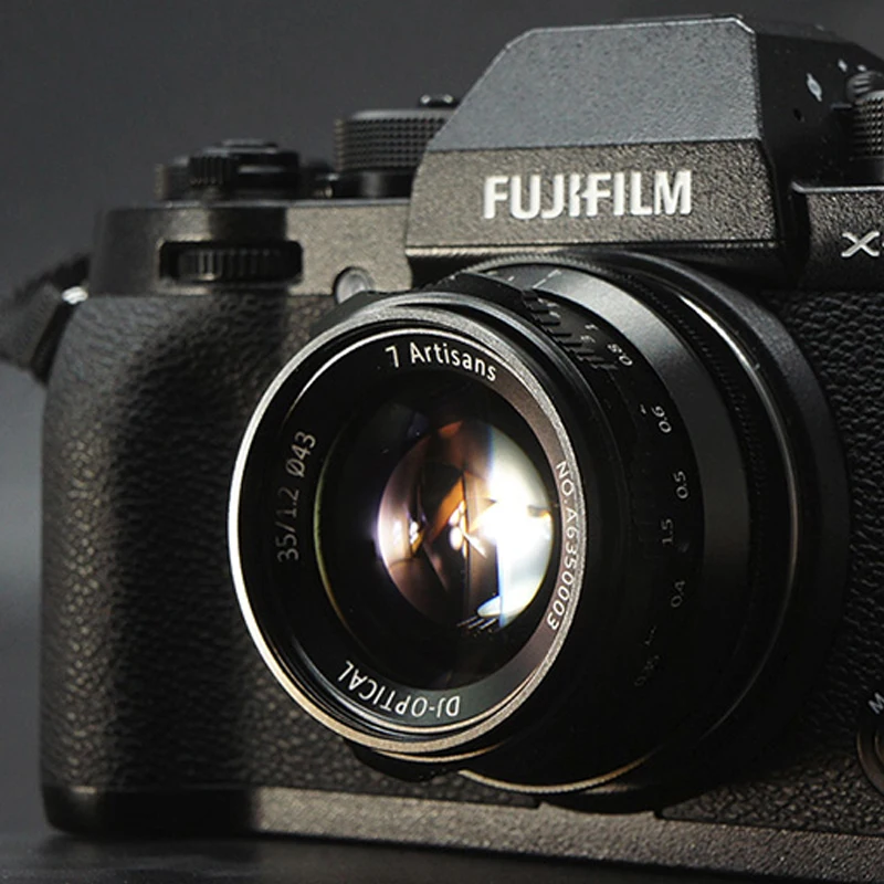 7 ремесленников 35 мм F1.2 главный объектив Ручной фокус для Canon EOS-M для sony E-mount для Fuji XF APS-C беззеркальных камер с фиксированным объективом
