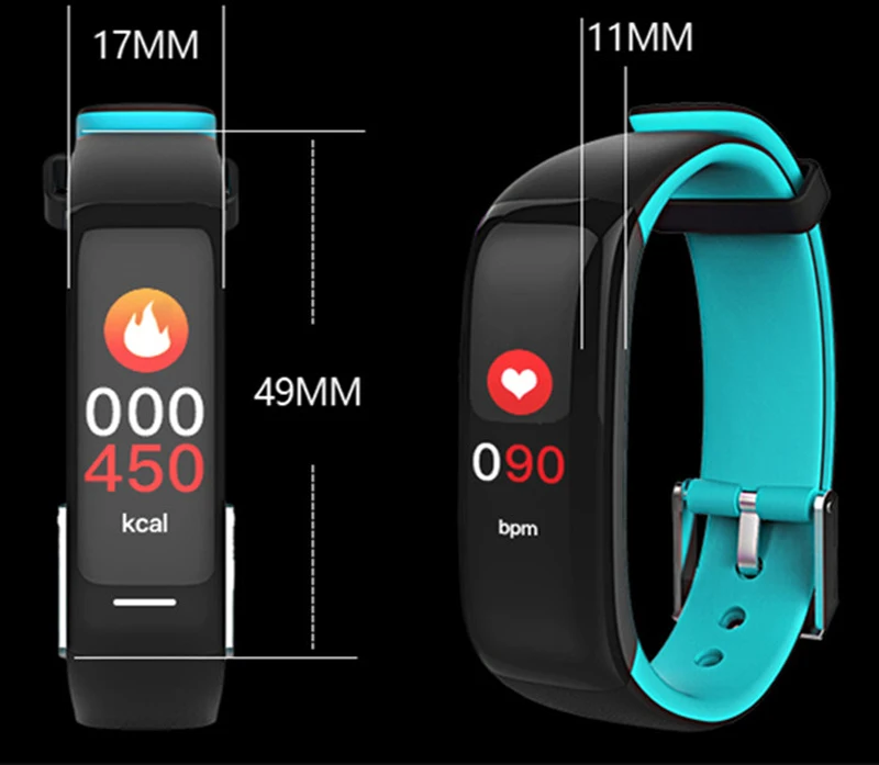 P1 Plus смарт-браслет пульсометр фитнес-трекер Smartband браслет на запястье для IOS Android телефон PK Mi Band 2