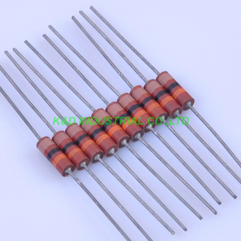 10 шт. углеродный композиционный винтажный резистор 0,5 W 10K 0.33ohm