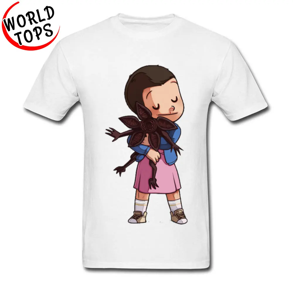 Футболка Eleven Hug Demogorgon очень странные дела новинка 2019 топы с мультяшным рисунком