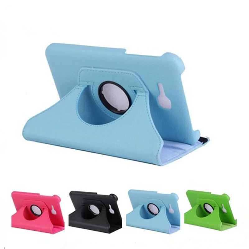 Вращающийся на 360 градусов чехол-подставка из искусственной кожи для Samsung Galaxy Tab3 7