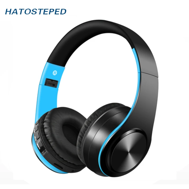 HATOSTEPED беспроводные наушники Bluetooth гарнитура наушники с микрофоном для ПК мобильного телефона музыка