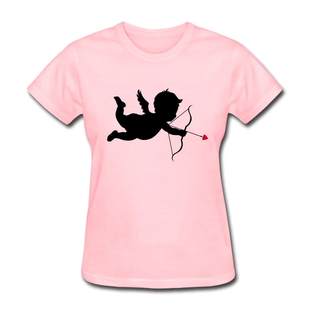 2015 Fashion Style Cupid Silhouettes women tshirt 100% Cotton 3D T Shirts Cheap Wholesale | Женская одежда