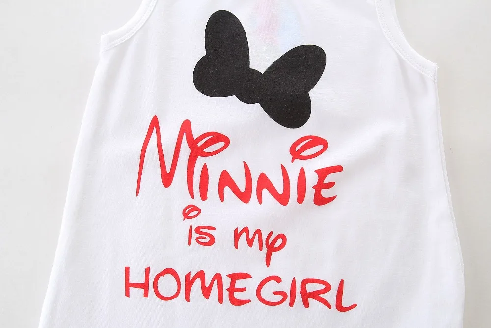 Одежда для маленьких девочек Летние Детские платья хлопковое белое платье-майка