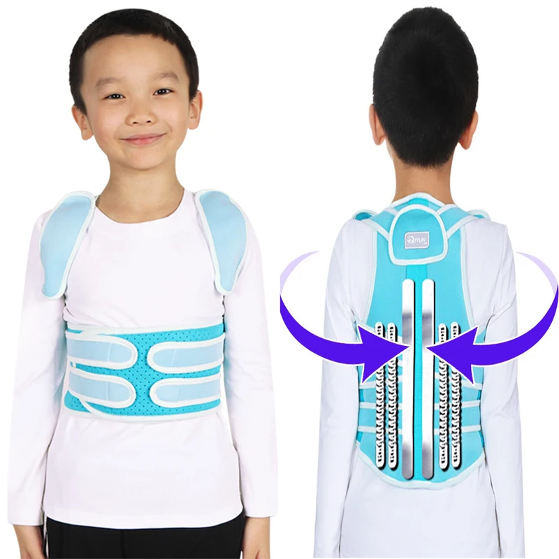 Детский Корректор осанки поддерживающий пояс для спины поясничный плечевой