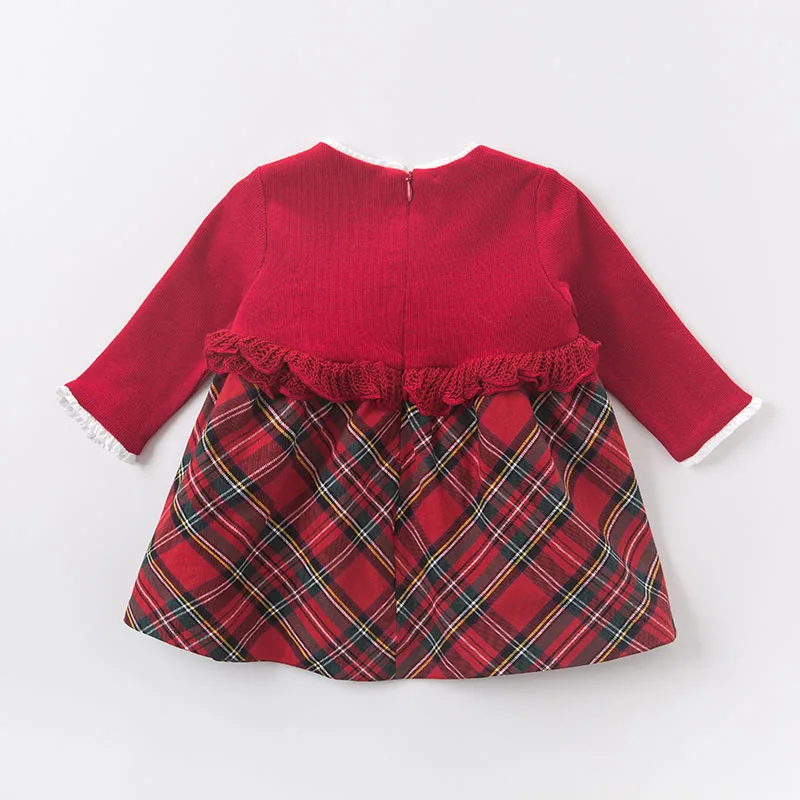 DB6078 dave bella autumn baby Princess girl Wedding Birthday dress Children plaid Clothes Infant Designs GIRL'S Vestido | Детская