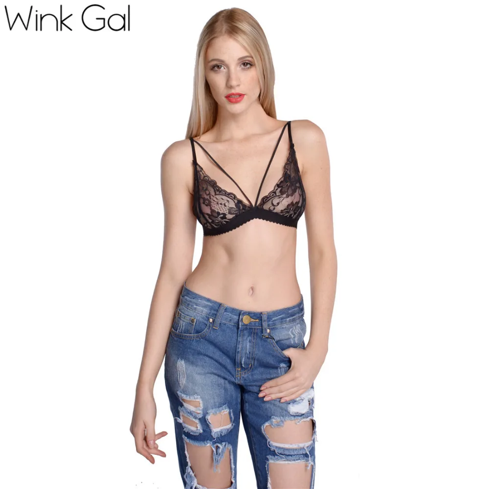Wink Gal ультратонкий кружевной лиф для женщин сексуальное нижнее белье с узорами женственный прозрачный