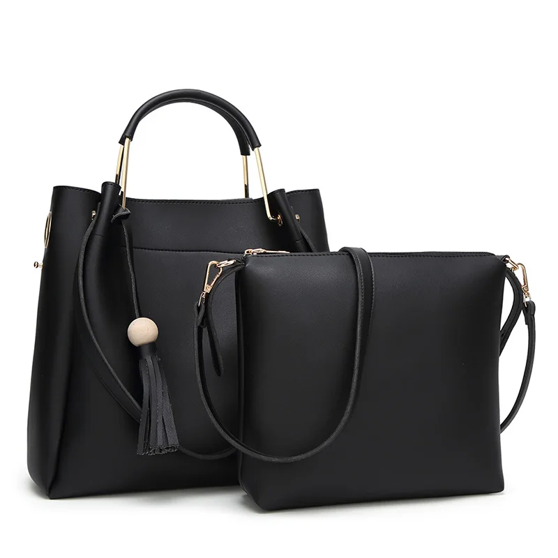 2 шт./компл. Женская композитная сумка с кисточками сумки на плечо для покупок