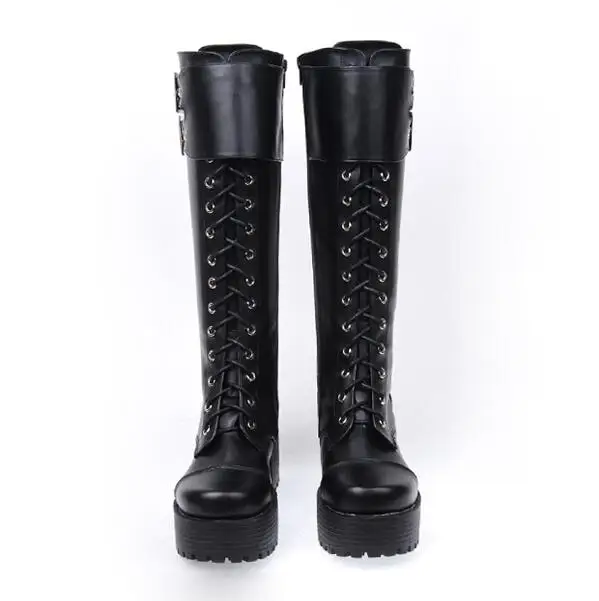 Ангельский отпечаток Мори девушка женские мотоциклетные ботинки в стиле панк