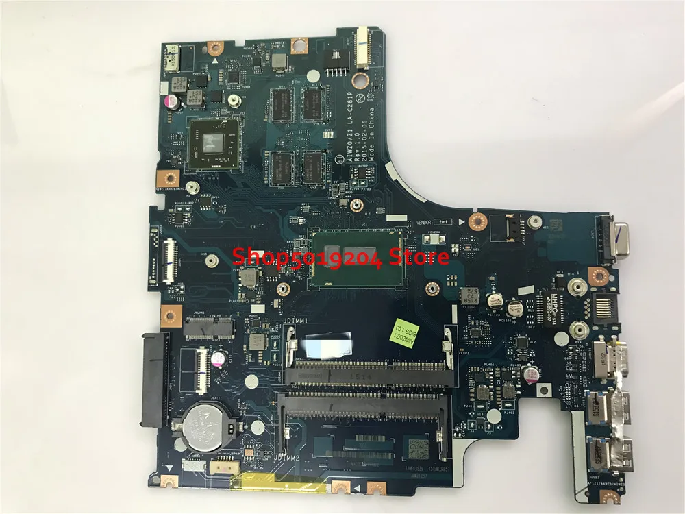 

For Lenovo Z51-70 Laptop motherboard SR23Y I5-5200U AIWZ0/Z1 LA-C281P Main Board