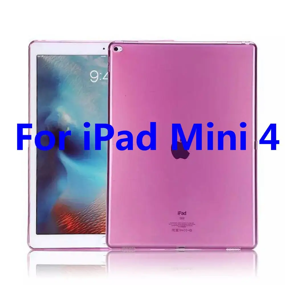 For iPad Mini 4 Для Apple iPad Mini 1 2 3 4 чехол TPU Мягкий Прозрачный бампер чехол для iPad Mini 7," ультра тонкий прозрачный силиконовый чехол A1550 - Цвет: For iPad Mini 4