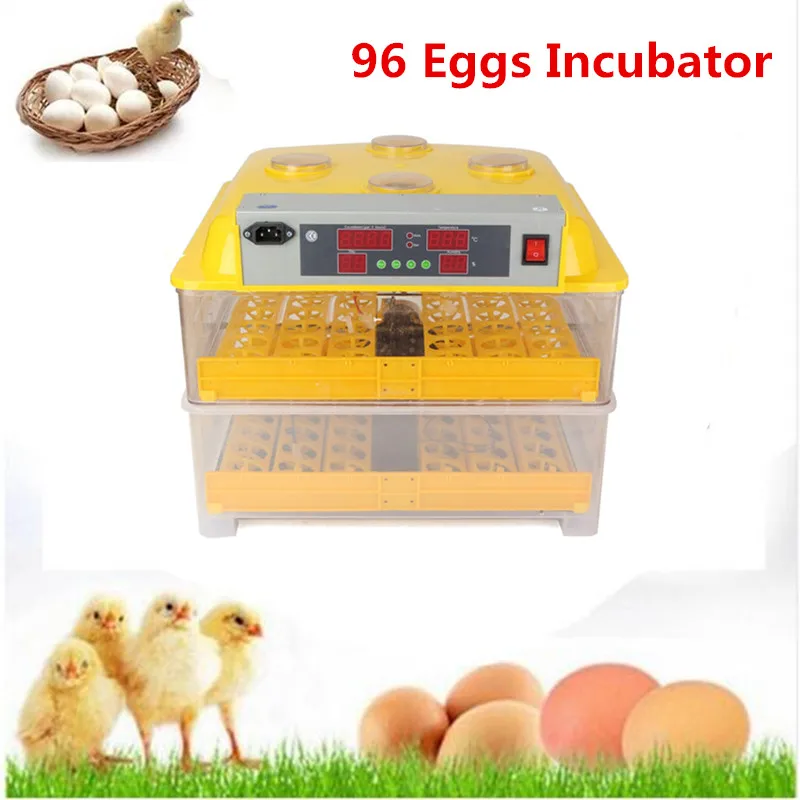 96 яиц инкубатор курица утка гусь перепела брудера Хэтчер электронный