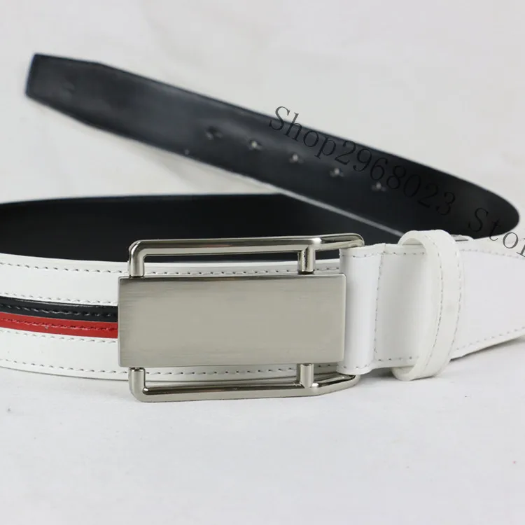 2017 мужская Т. И. Гольф Пояса Коускин Натуральная Кожа Регулируемая Контрастность