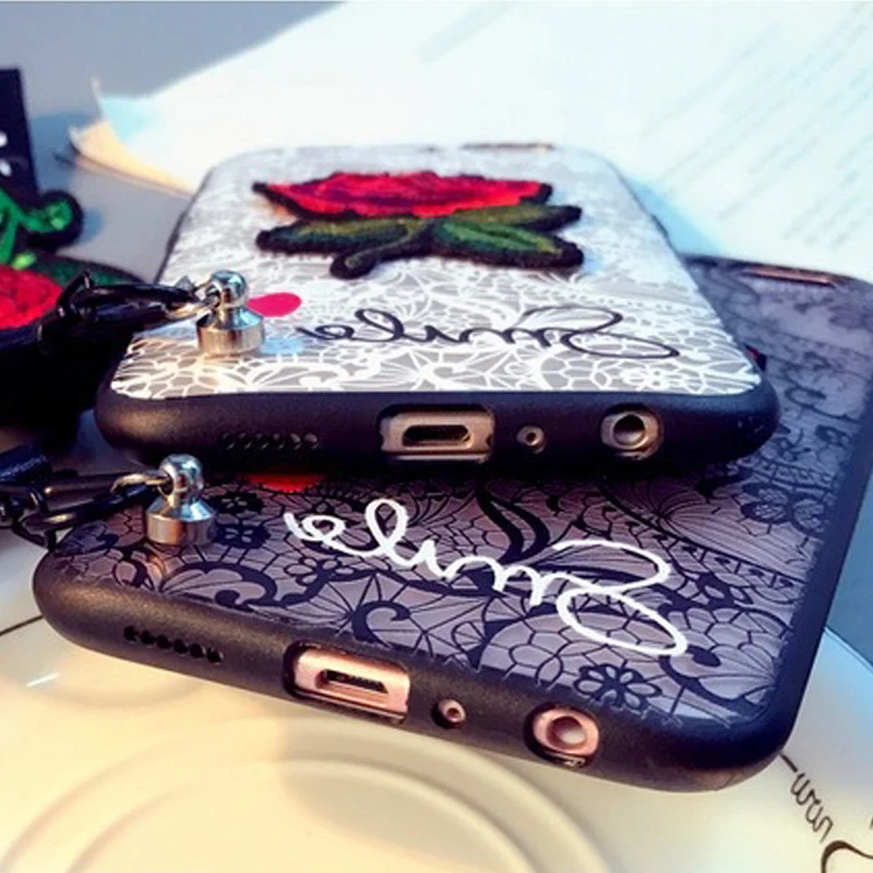 XinWen luxury 3d cute Fashion Rose Flower hard PC+tpu Phone cover coque case For XiaoMi Redmi Note 4 Note4 Sexy Woman Lace Back |