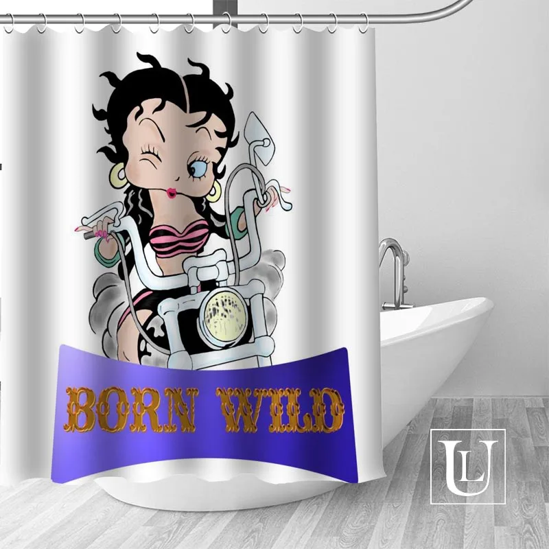 Betty Boop занавеска для душа s Пользовательские занавес для ванной комнаты водонепроницаемая ткань для ванной полиэстер занавеска для душа 1 шт. на заказ - Цвет: 5