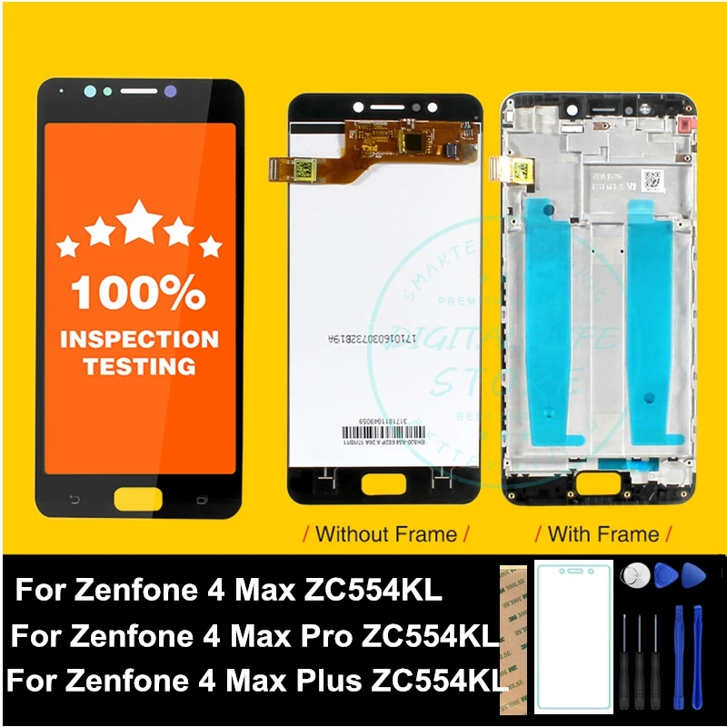 Оригинальный ЖК дисплей для Asus Zenfone 4 Max ZC520KL сенсорная панель с рамкой 5 2 дюйма